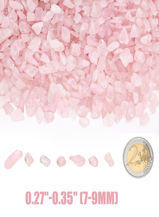 إلفولي، ٥ أرطال من الكريستال الوردي الطبيعي، أحجار رقائق مصقولة ٧-٩ مم، كوارتز غير منتظم الشكل، حجر كريم علاجي للريكي لتزيين النباتات المحفوظة في أصص، صناعة المجوهرات، أعمال يدوية، لون وردي فاتح - Image 2